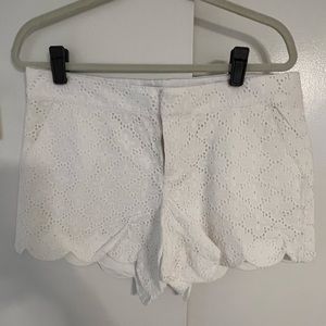 Lilly Pulitzer White Lace Buttercup Shorts